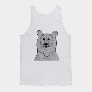 Grizzly Bear Ink Art - light colors Tank Top